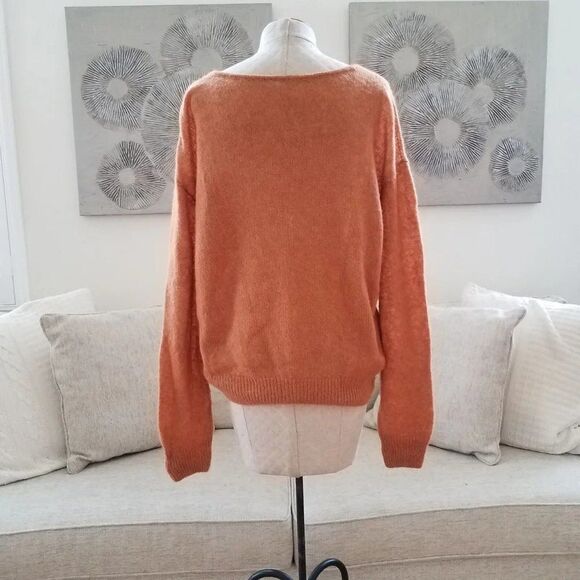 FREE PEOPLE | Gossamer V-Neck Sweater - [Small in Terracotta] - Picture 6 of 9